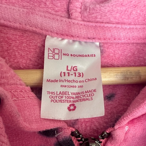 No Boundaries Multicolor Tie-Dye Zip-Up Hoodie - Picture 5 of 7